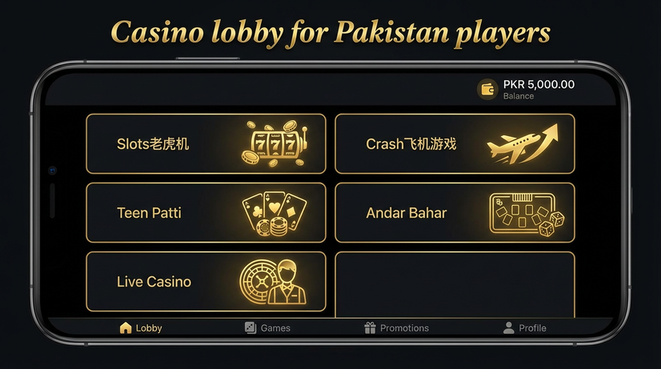 Lobby view of 777cx for Pakistan users